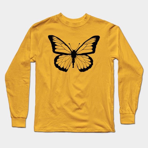 Chameleon Butterfly Long Sleeve T-Shirt by Art by Deborah Camp